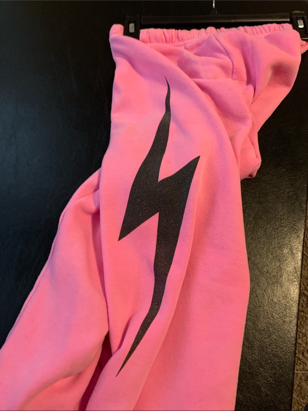 Aviator Nation Lightning Bolt Pink Fleece Joggers
Sz Small, Fair Condition - Picture 5 of 6